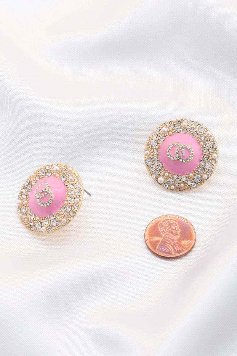 Double Circle Round Metal Earring