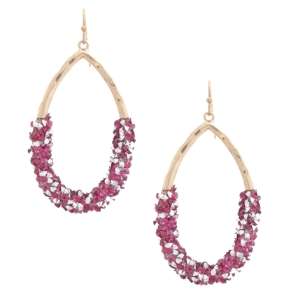 Beaded Teardrop Dangle Earring