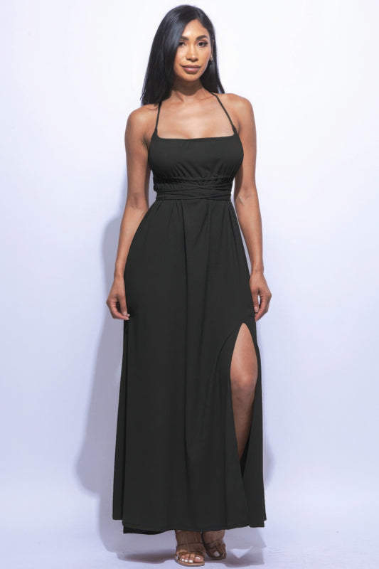 Side Slit Maxi Dress