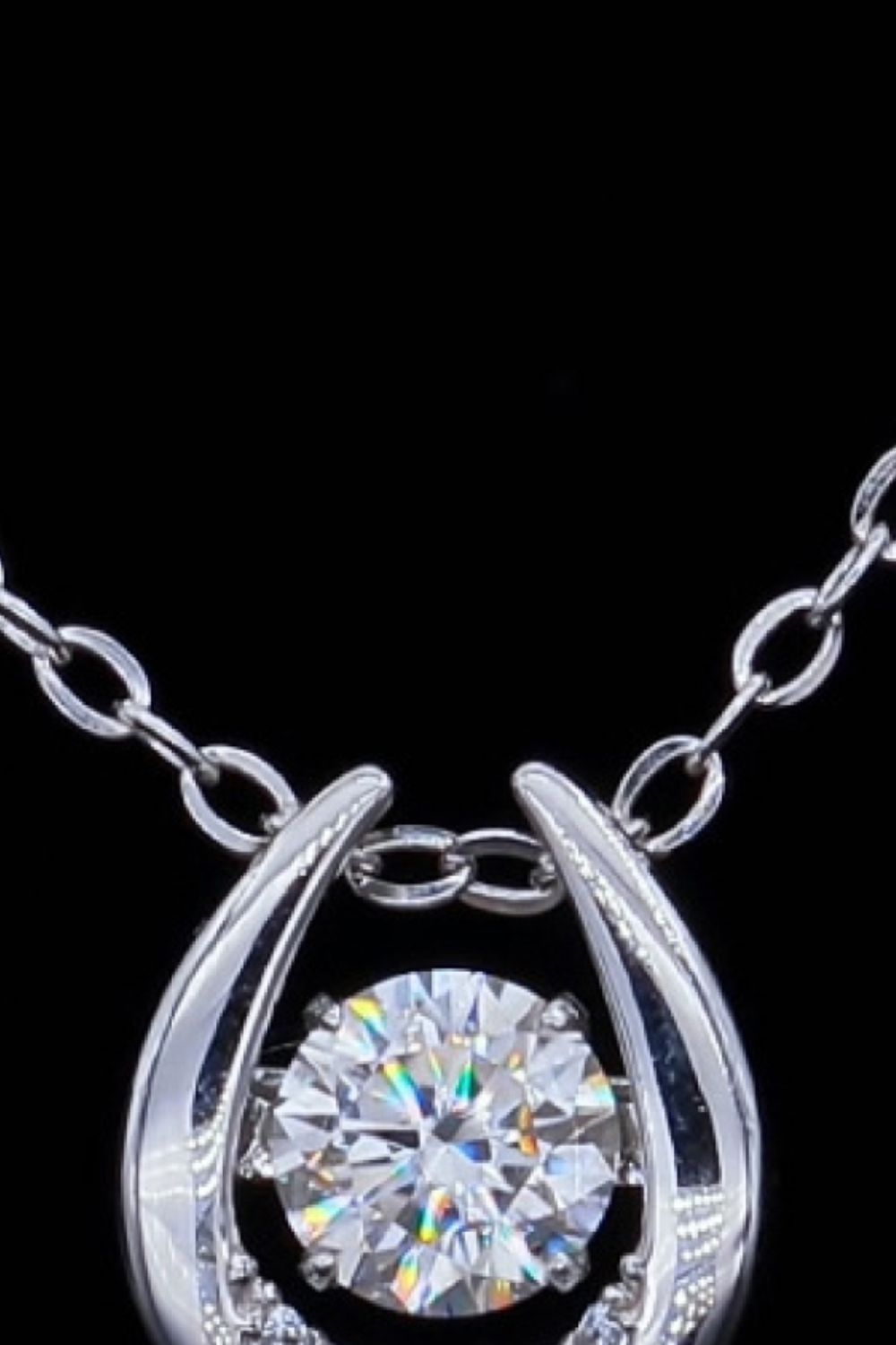 Moissanite Zircon Pendant Necklace