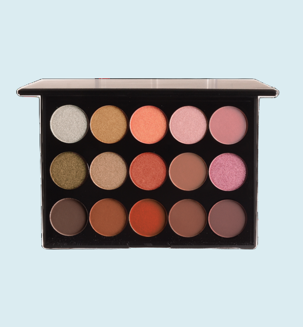 15 Shade Eyeshadow Palette - Warm Tone