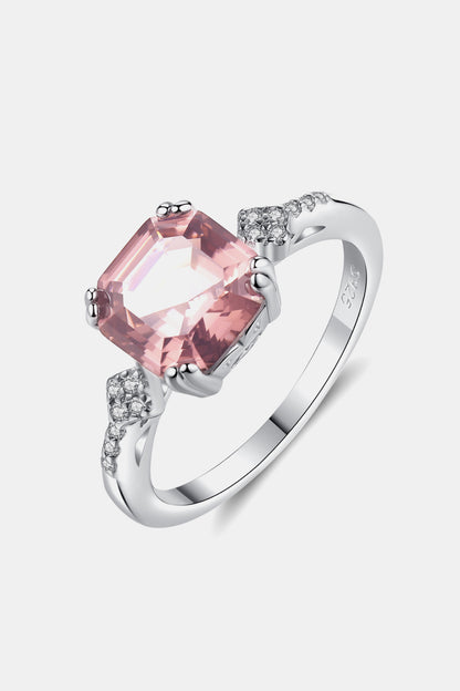 Morganite 925 Sterling Silver Ring