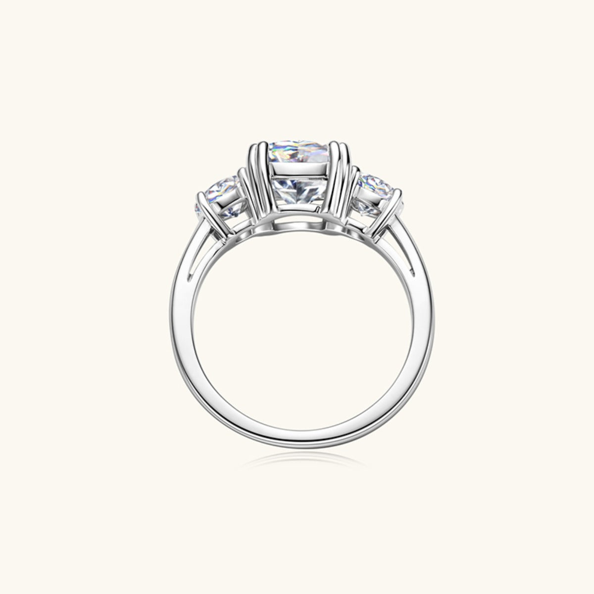 3.5 Carat Moissanite 925 Sterling Silver Ring