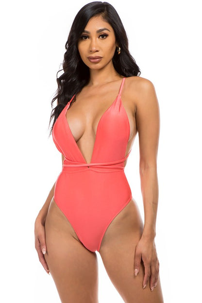 One-piece bathing suit