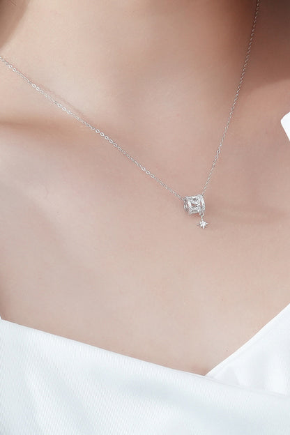 Rely On Fate Cubic Zirconia Pendant Necklace