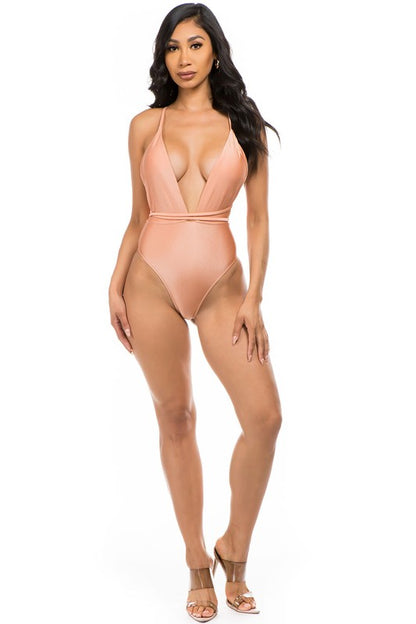 One-piece bathing suit