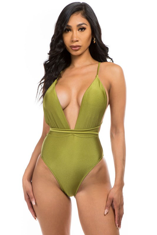 One-piece bathing suit