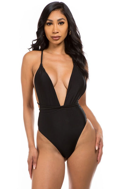 One-piece bathing suit