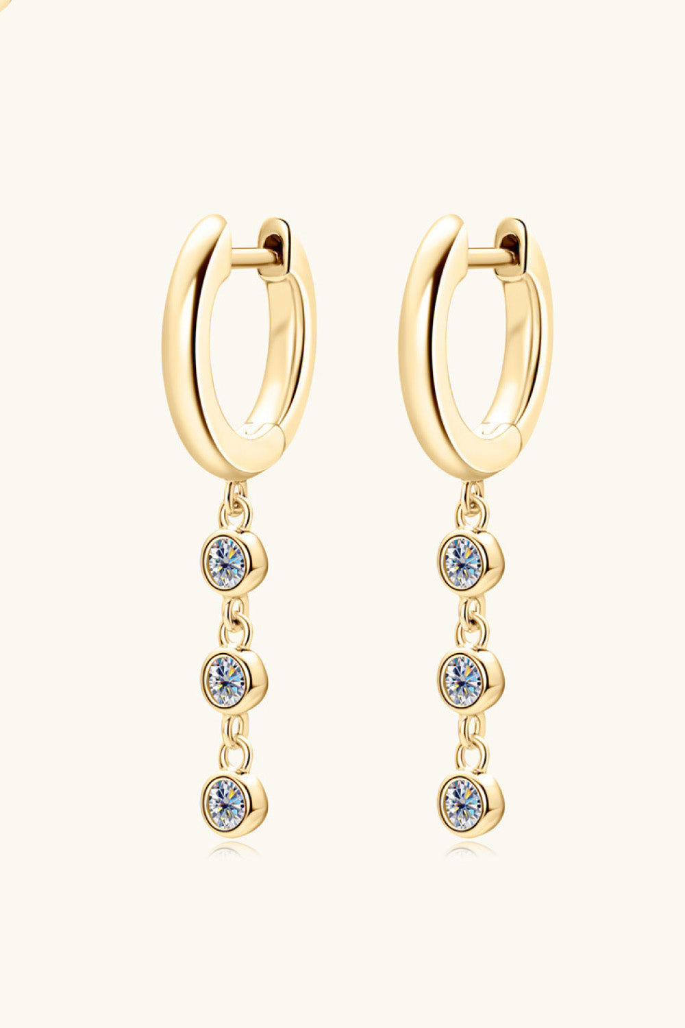 Moissanite Decor 925 Sterling Silver Earrings