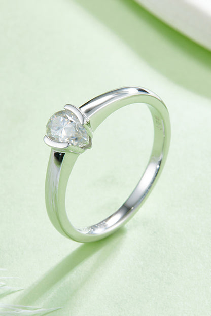 Moissanite 925 Sterling Silver Solitaire Ring