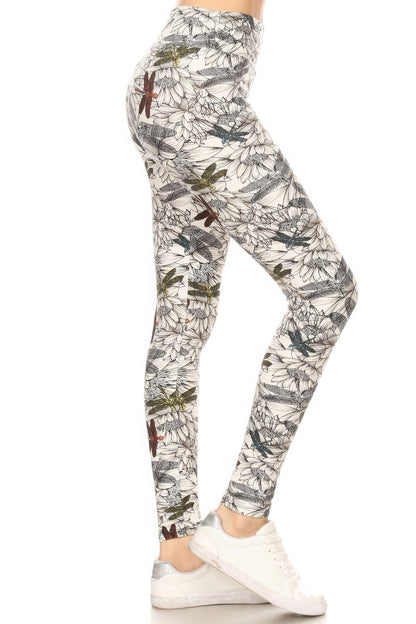 Full Length Leggings In A Slim Fitting Style With A Banded High Waist