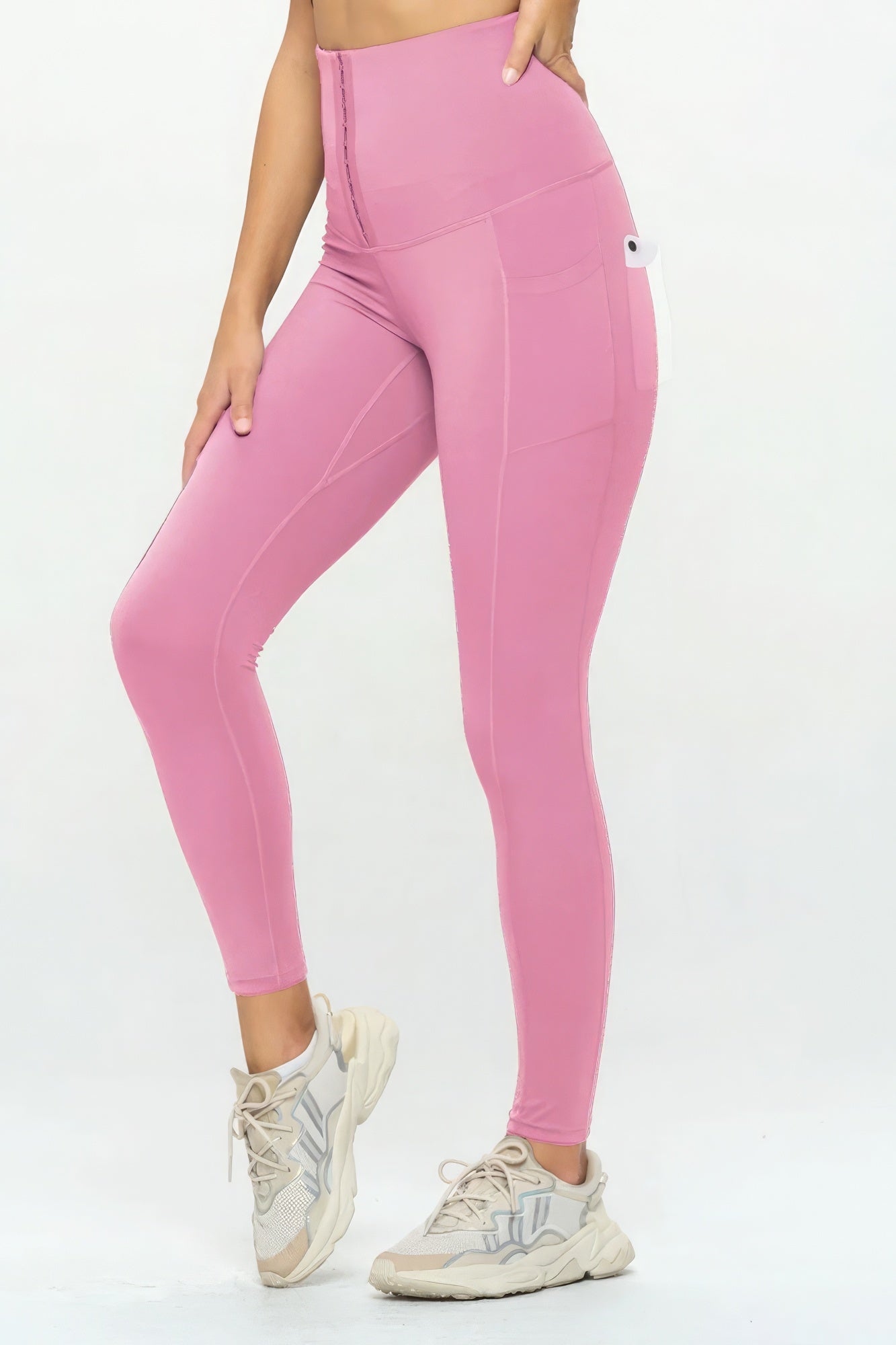 Light Pink Body Shaper Fashion Yoga Legging