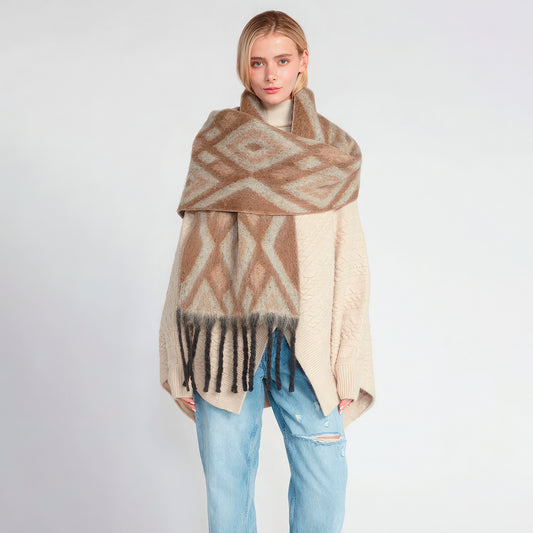 Taupe Grunge Scarf