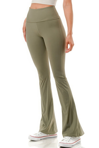 Women Super High Waist Premium Yoga Flare Pants