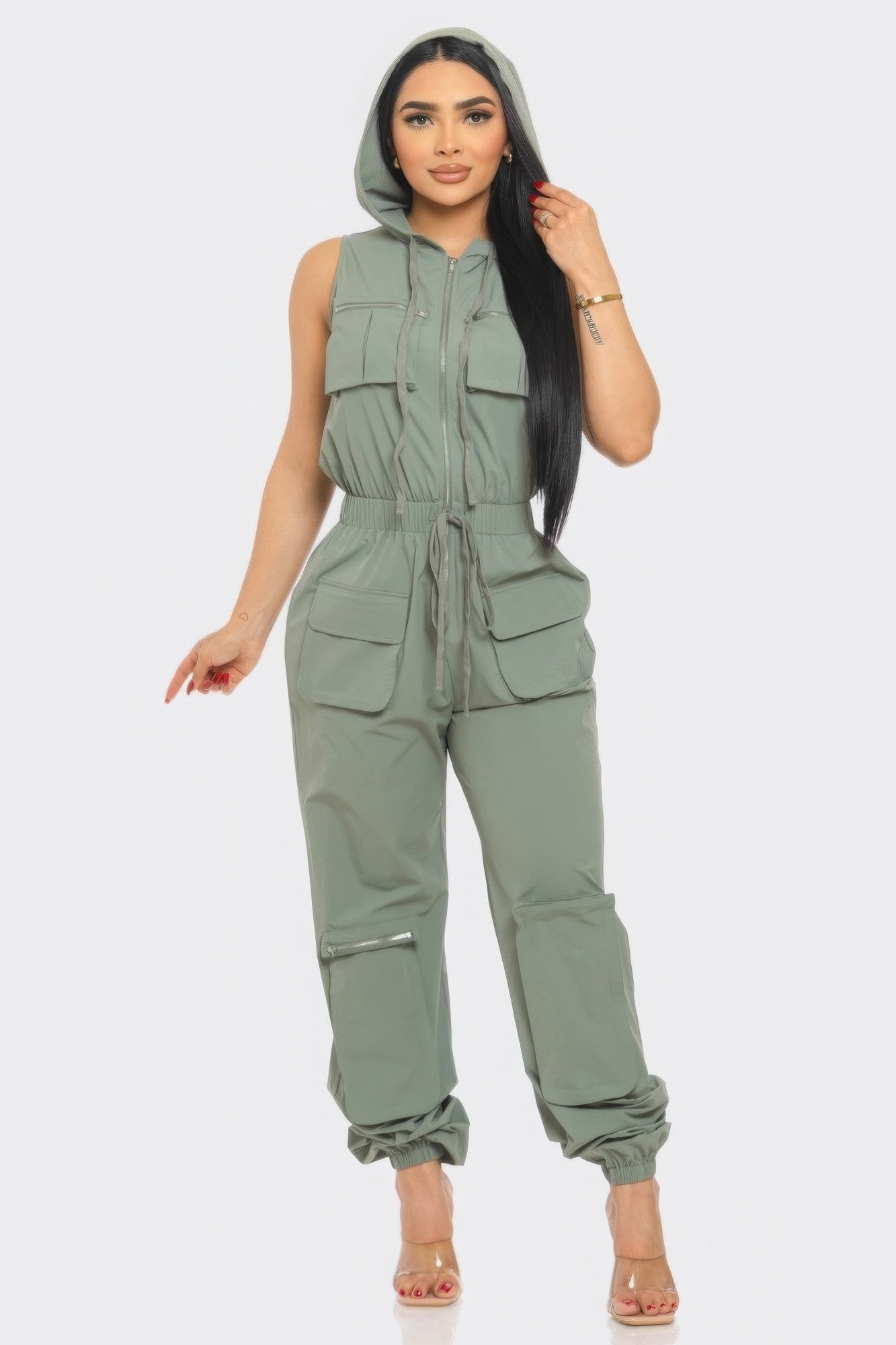 Women Cargo Jumpsuit