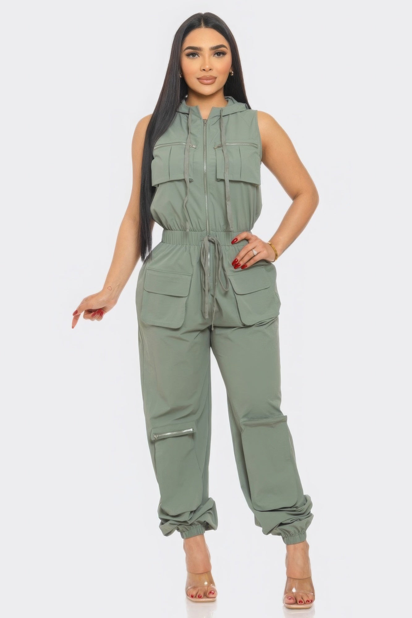 Women Cargo Jumpsuit