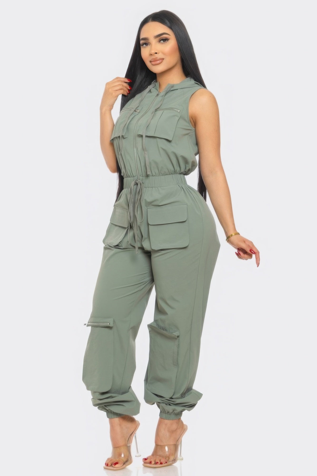 Women Cargo Jumpsuit