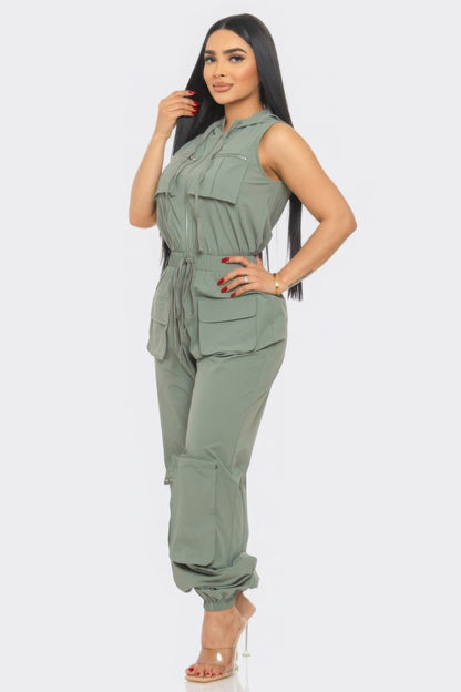 Women Cargo Jumpsuit