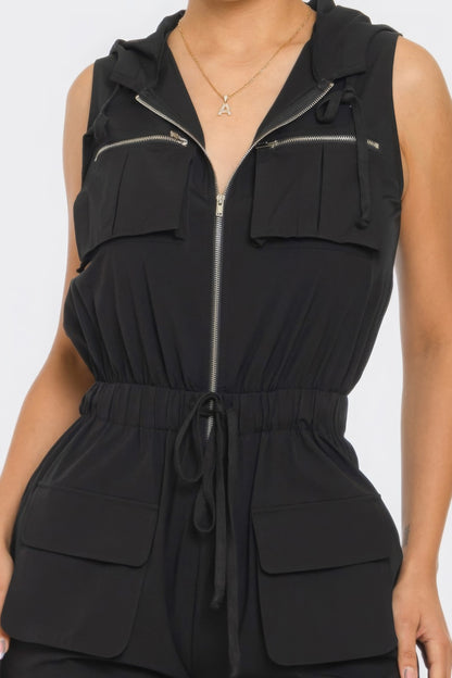 Women Cargo Jumpsuit